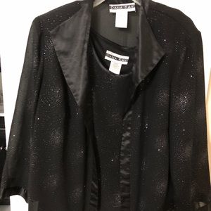 Sparkle tank top and jacket 3/4 sleeve